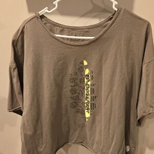 Free People Movement Green Graphic T-Shirt
